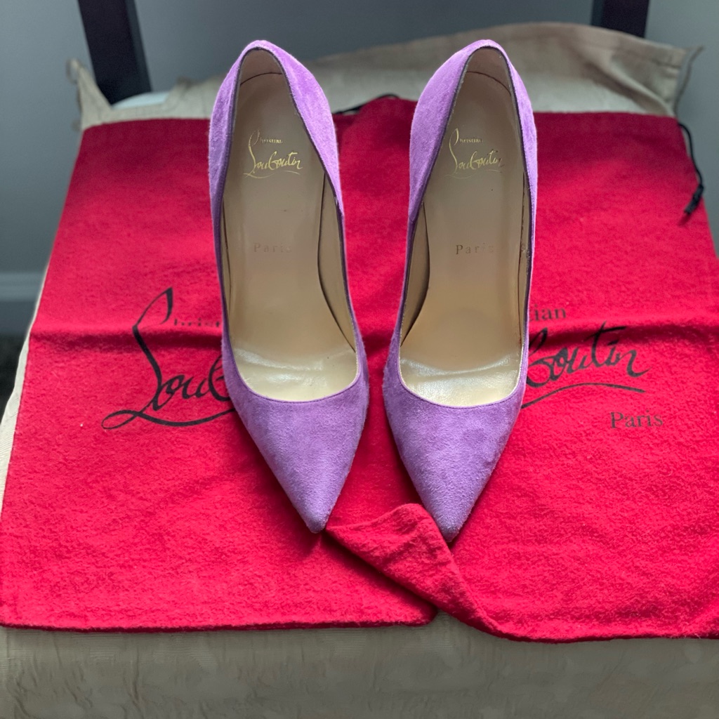 Christian Louboutin Suede So Kate Pumps